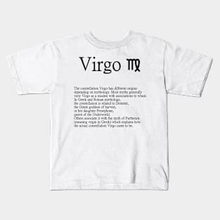 Virgo Zodiac Sign Kids T-Shirt